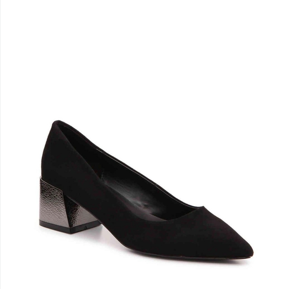 Bleecker & Bond Yasmine Pointed Toe Block Heel Ballet Pumps Sz 5.5 NIB